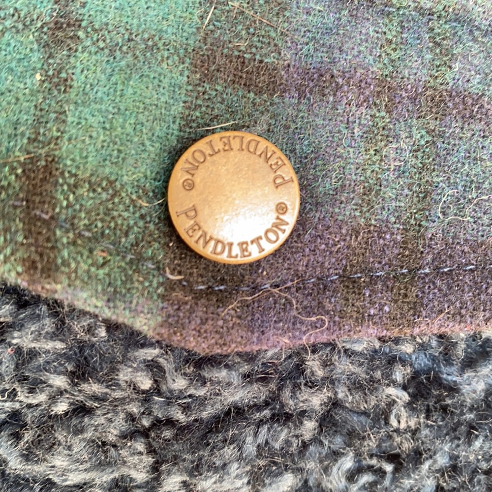Pendleton Women Fuzzy Full Zip Jacket Teddy Plaid XL - Picture 6 of 10